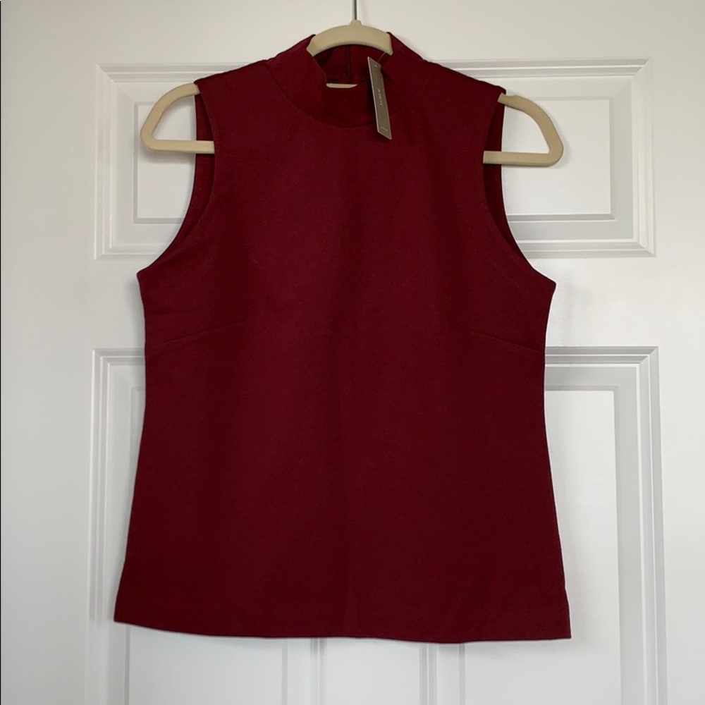 J. Crew Mockneck Tank in Eco Ponte